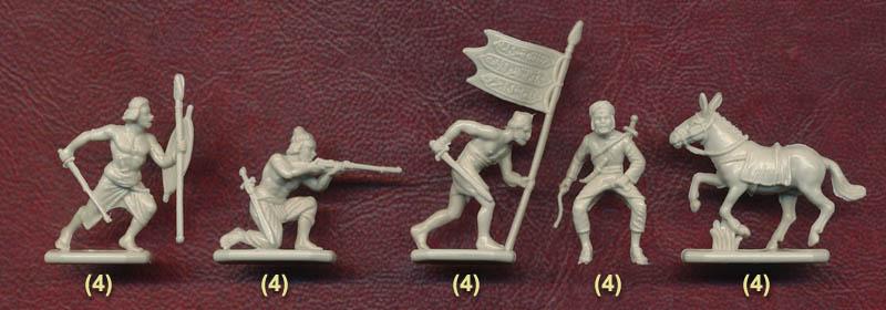 Dervish Infantry (Madhist Army), Sudan Campaign--36 figures in 9 poses and 4 mules (one pose) #3
