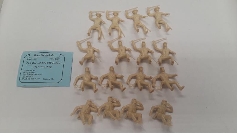 16 ACW Cavalry and Riders (Tan/Beige) #1