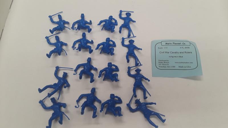 16 ACW Cavalry and Riders (Medium Blue) #1