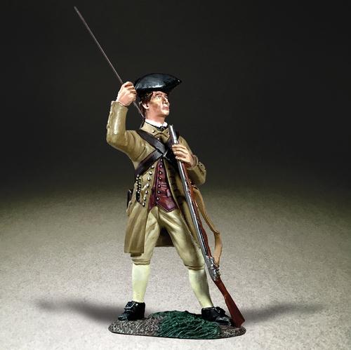 Colonial Militia Standing Loading Musket--single figure #1