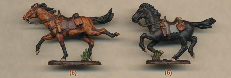 Cromwell's Ironside Cavalry, English Civil War--12 figures in 4 poses & 12 horses in 2 horse poses  UNPAINTED #3