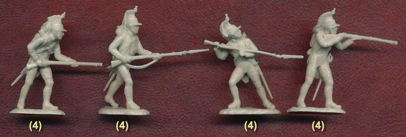 Napoleonic French Foot Dragoons--52 figures in 13 poses #2