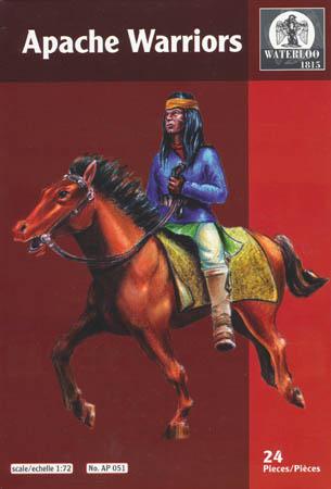 Apache Warriors--12 figures in 5 poses and 12 horses in 5 horse poses #1