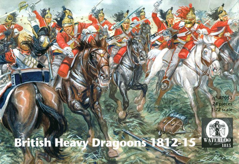 British Heavy Dragoons "Innskilling", 1812-1815--12 figures in 6 poses & 12 horses in 2 horse poses #1