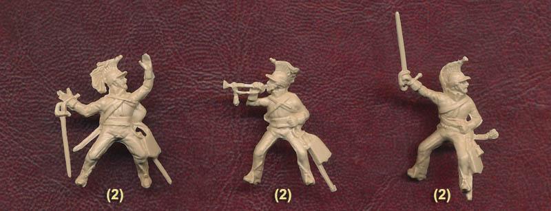 British Heavy Dragoons "Innskilling", 1812-1815--12 figures in 6 poses & 12 horses in 2 horse poses #3