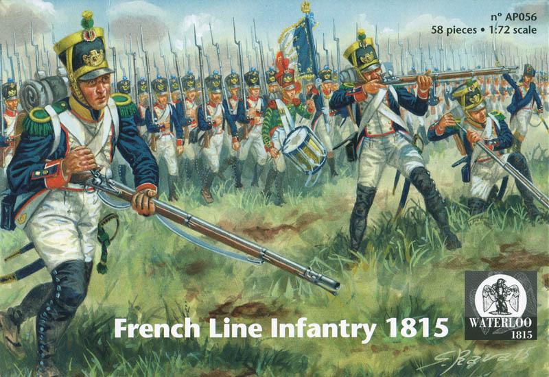 Napoleonic French Line Infantry at Waterloo, 1815--58 figures in 14 poses and 2+ horses in 1 horse pose -- AWAITING RESTOCK! #1