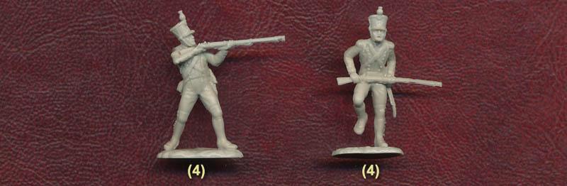French Line Voltigeurs at Waterloo--28 figures in 6 poses #3