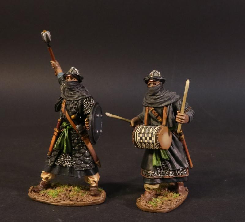 Almoravid Officer and Drummer (black clothes), The Almoravids, El Cid and the Reconquista, The Crusades--two figures #1