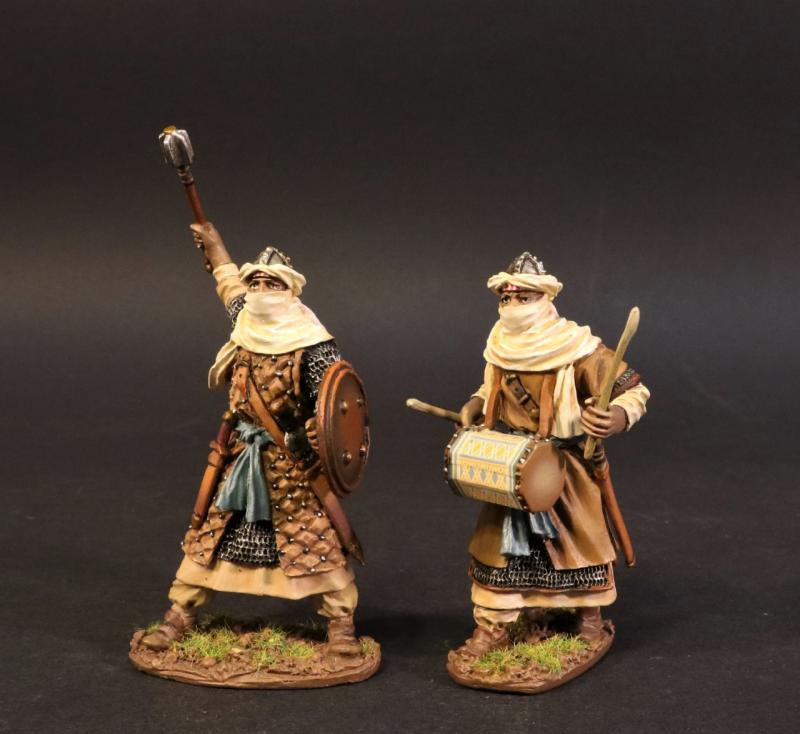 Almoravid Officer and Drummer (brown clothes), The Almoravids, El Cid and the Reconquista, The Crusades--two figures #1