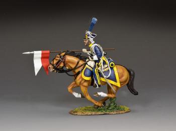Charging Vistula Lancer--single mounted Polish figure--RETIRED. Charging Vistula Lancer--single mounted Polish figure--RETIRED. #44773