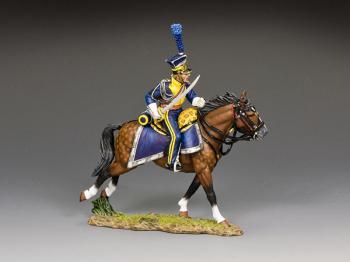 Charging Vistula Lancer Officer--single mounted Polish figure--RETIRED. Charging Vistula Lancer Officer--single mounted Polish figure--RETIRED. #44775