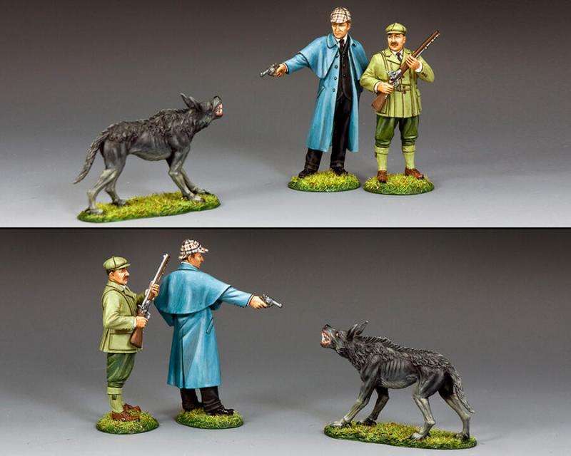 "Sherlock Holmes & The Hound of the Baskervilles"--Holmes, Watson, & The Hound (three figures) #2