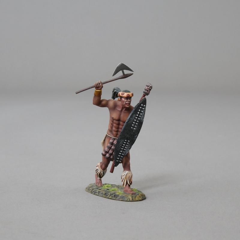 Zulu Warrior Charging with Axe Raised Over His Head--single figure--RETIRED--LAST ONE!! #1