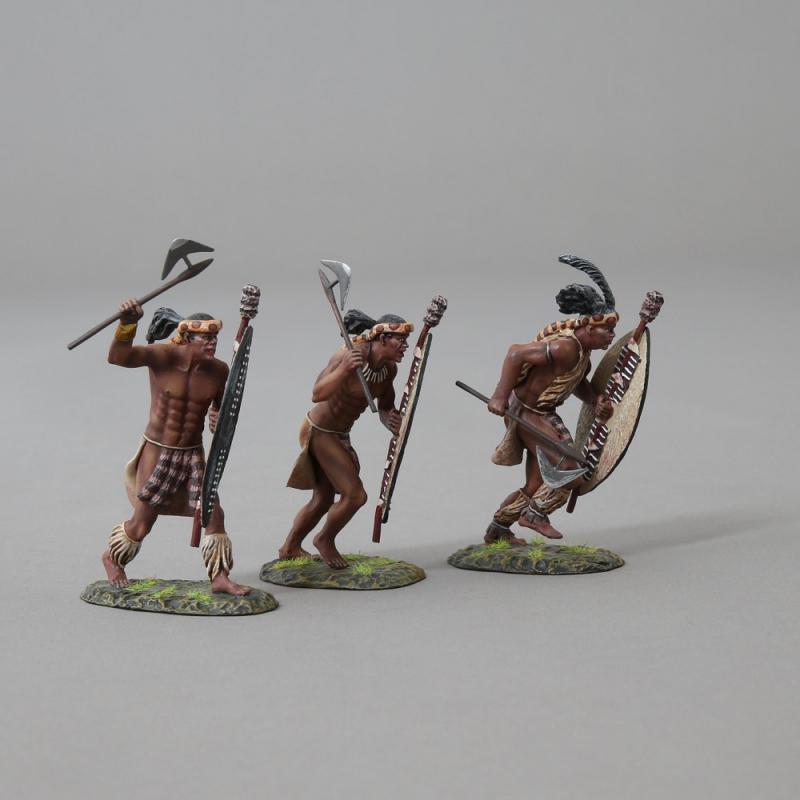 Zulu Warrior Charging with Axe Raised Over His Head--single figure--RETIRED--LAST ONE!! #4