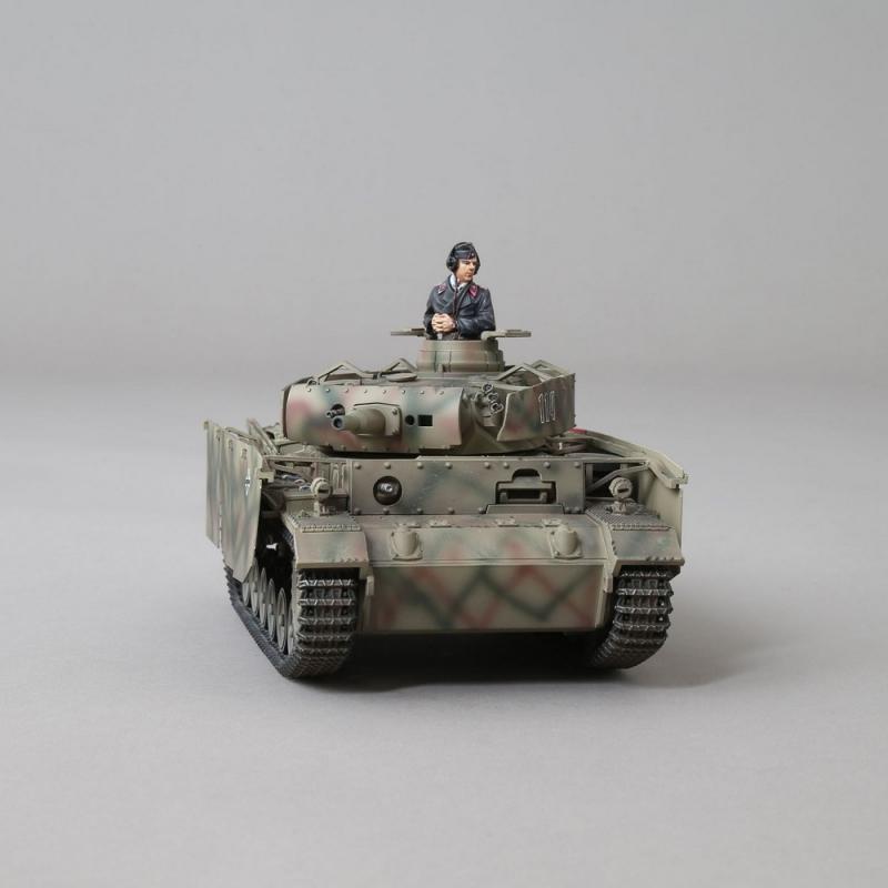 German Panzer III N (Turret #114) W/Commander -- WWII Toy Soldier Tank -- LAST TWO! #3