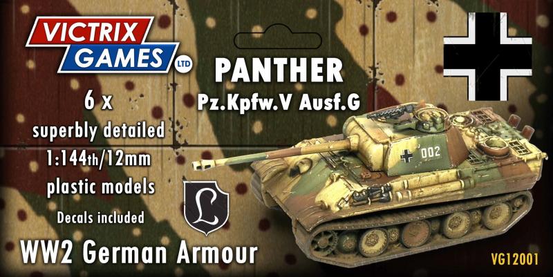 Panther Pz.Kpfw. V Ausf. G--six 1:144 scale plastic tank models #1