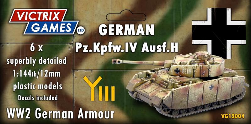 Panzer IV H (Pz.Kpfw. IV Ausf. H)--six 1:144 scale tanks (unpainted plastic kit) #1