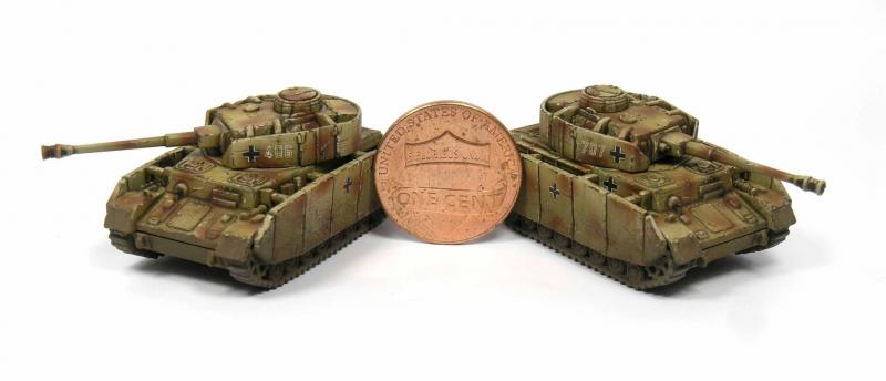Three 1/144 Scale Panzer IV Ausf Tanks By New Millenium Toys Free Shipping U.S. 