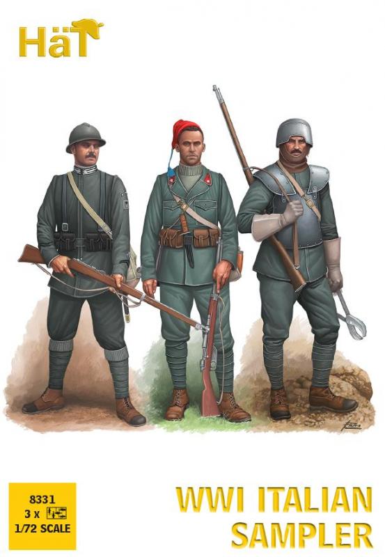 WWI Italian Infantry Sampler--one sprue each from 8221, 8222, & 8223 #1