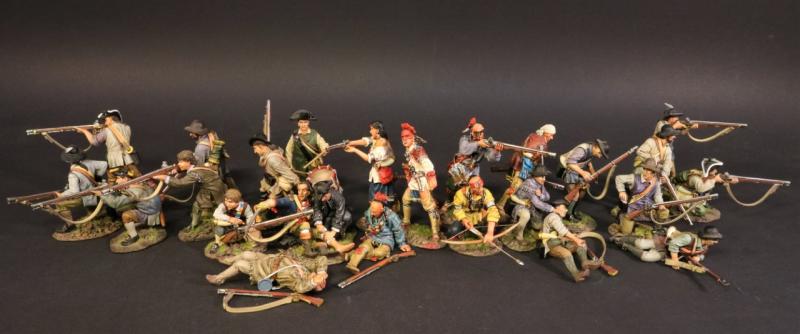 Two Wounded Militia, The Battle of Oriskany, August 6, 1777, Drums Along the Mohawk--two figures and accessories #2