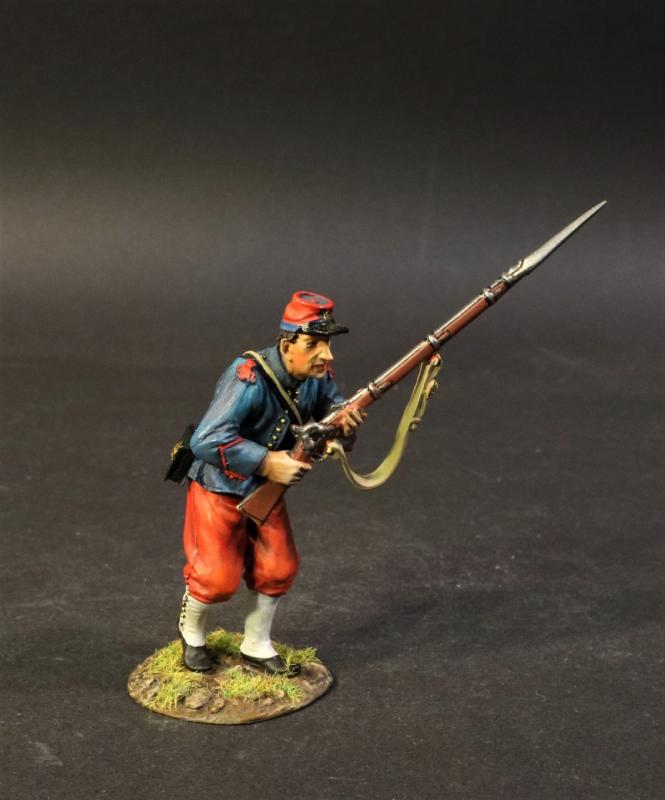 Line Infantry Marching (both hands on rifle, feet together), The 14th Regiment New York State Militia, The First Battle of Bull Run, 1861, The ACW--single figure #1