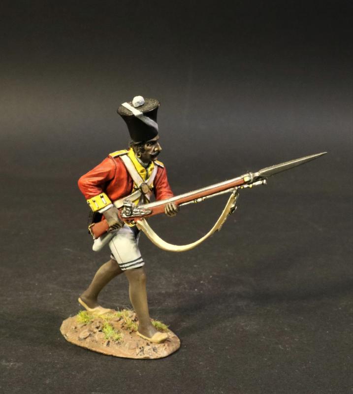 Sepoy Advancing with Right Foot Forward, 1/8th Madras Native Infantry, The Battle of Assaye, 1803, Wellington in India--single figure #1