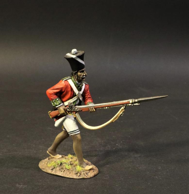 Sepoy Advancing with Right Foot Forward, 2/12th Madras Native Infantry, The Battle of Assaye, 1803, Wellington in India--single figure #1