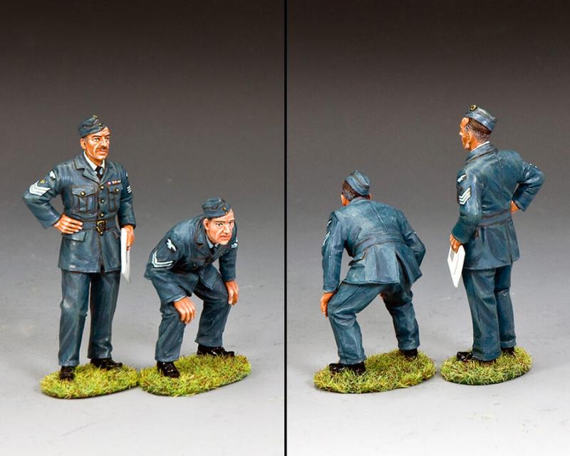 RAF NCO Inspectors--two WWII RAF figures #2