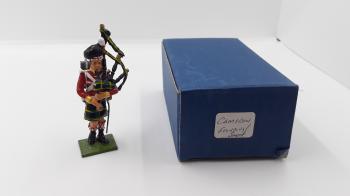 Image of Napoleonic Cameron Highlander Bagpiper Standing--single figure--RETIRED--LAST ONE!!