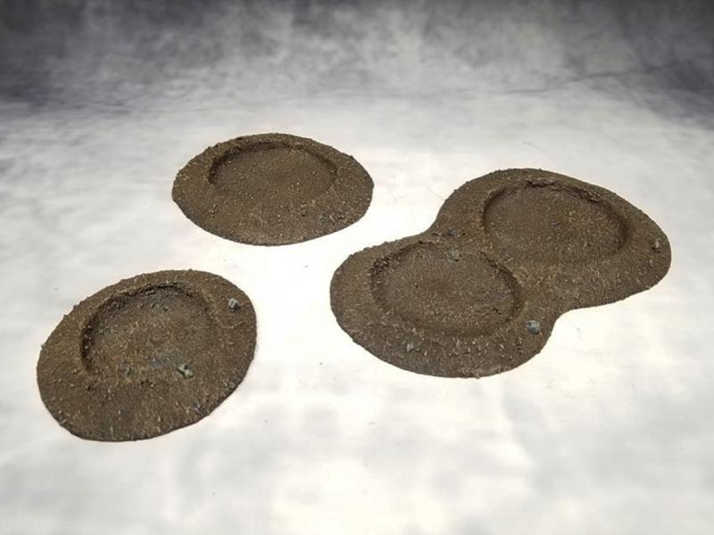 Craters Three-Pack (Summer)--set of 3 craters (diameter 85mm, 110mm, and 110x180mm (double crater)) #1