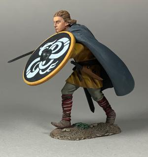 Image of Halvar, Viking Defending with Sword and Shield--single figure