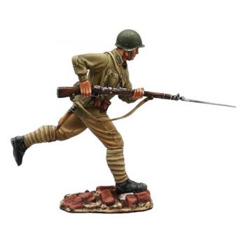 Image of Russian Infantry Charging with Mosin Rifle--single figure