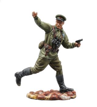 Image of Russian Officer Charging with TT Pistol--single figure