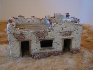 Image of Fortress Building #4 (Red Mountain Earth) 12" x 6" x 6"--single foam piece