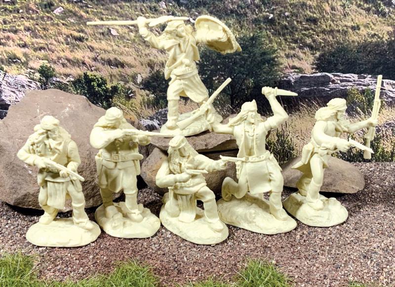 Apaches Set #2--12 Figures in 6 poses (Cream) (formerly PS002FC2) #1