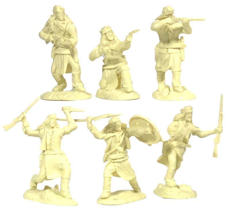 Apaches Set #2--12 Figures in 6 poses (Cream)  #2