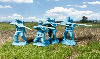 Image of Union Firing Line --12 figures in 4 different poses w/swappable - OUT OF STOCK! 