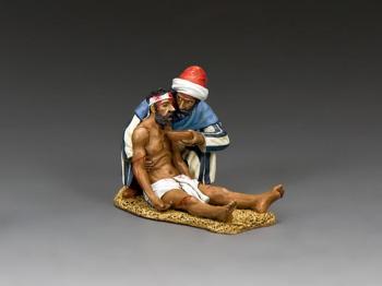 Image of The Good Samaritan--two figures on single base