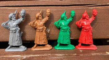 Asia 19th Century--12 figures in 12 poses--color varies--FIVE IN STOCK. Asia 19th Century--12 figures in 12 poses--color varies--FIVE IN STOCK. #45140