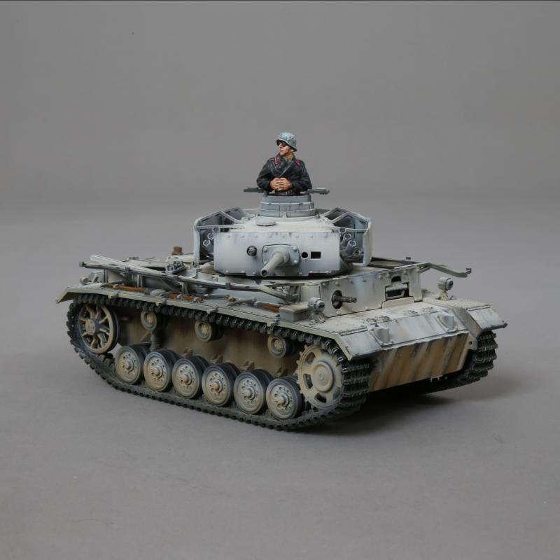 Winter Panzer III 'M' with Commander, decals, and removable side skirts--RETIRED--LAST THREE!! #1