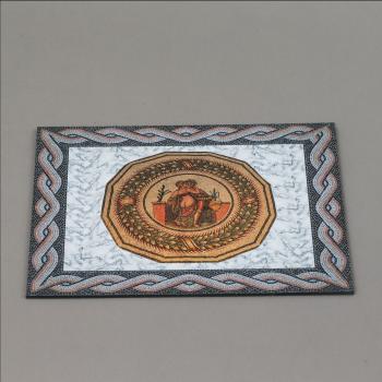 Image of Ancient Mosaic Floor Mat (24cm x 20cm)--figures not included--TWO IN STOCK. Image of Ancient Mosaic Floor Mat (24cm x 20cm)--figures not included--TWO IN STOCK.