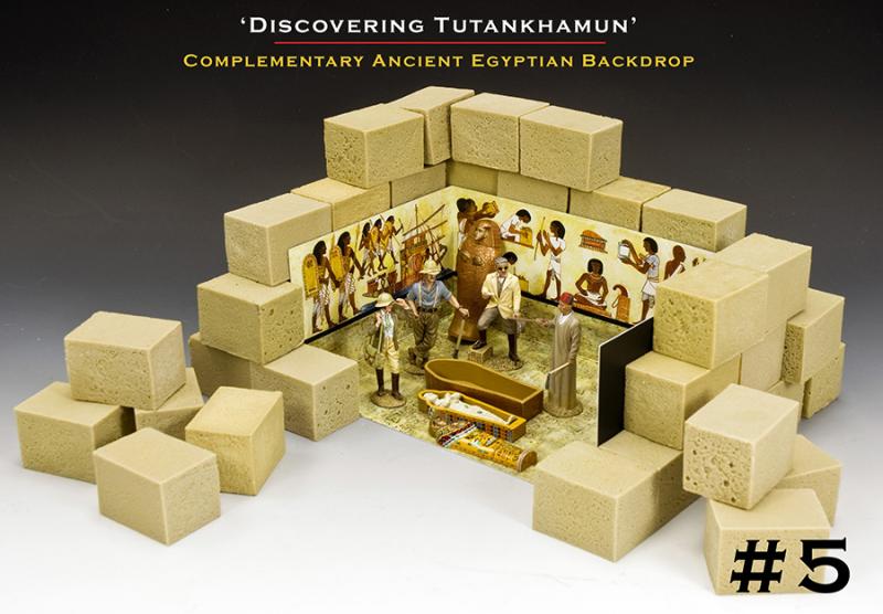 "Discovering Tutankhamun"--four figures (Lady Evelyn Herbert, Howard Carter, Dr. Selim Hassan, & Lord Carnarvon)  #4