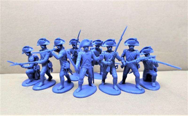 French Line Grenadiers in bicorne (1805-1807)--nine figures (officer and 8 grenadiers) #1