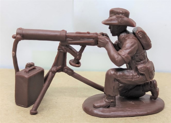 Australian Machine-Guns (Bush Hat, pinned)--Makes 9 figures) #2