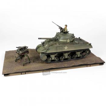 Image of Sherman Training vehicle, C Company, 10th Tank Battalion, 5th Armored Division.