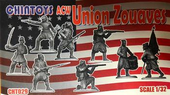 American Civil War Zouaves (color varies)--8 figures in 8 poses (Blue plastic)--AWAITING RESTOCK. American Civil War Zouaves (color varies)--8 figures in 8 poses (Blue plastic)--AWAITING RESTOCK. #45270