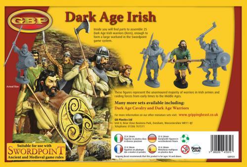 Gripping Beast Plastic Dark Age Irish--twenty-five 28mm Hard Plastic Foot  Figures #2