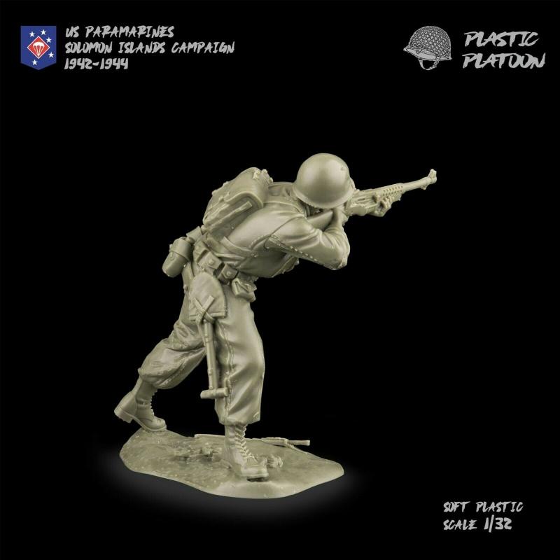 U.S. Para Marines in Action--7 figures in 7 Poses (olive drab)--AWAITING RESTOCK. #2