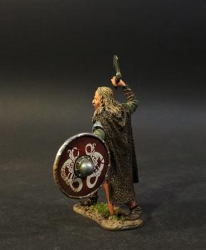 Standing Viking Warrior with axe (red shield with two white serpent patterns), the Vikings, The Age of Arthur--single figure Standing Viking Warrior with axe (red shield with two white serpent patterns), the Vikings, The Age of Arthur--single figure #45298