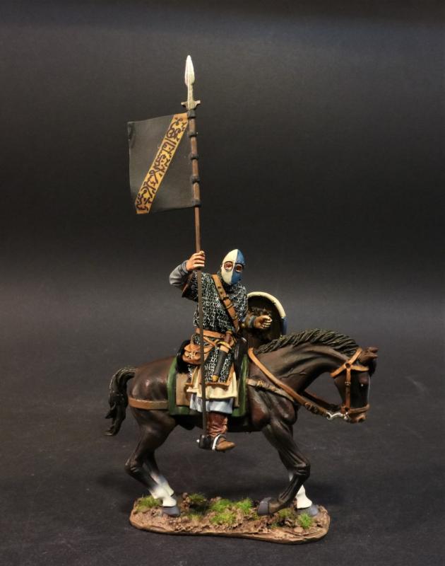 Andalusian Mercenary Knight, The Almoravids, El Cid and the Reconquista, The Crusades--single mounted figure with flag #1